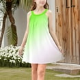 thumbnail image 4 of Sundresses for Girls Trendy Sleeveless Beach Dresses 4-15 Years Teens Kids Cute Gradient Printed Spaghetti Strap Going Out Dress, 4 of 8