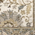 thumbnail image 3 of 2' X 10' Gray And Ivory Oriental Power Loom Runner Rug, 3 of 4