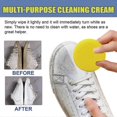 thumbnail image 2 of Jaysuing White Shoes Cleaning Cream Sports Shoes Wipe White Decontamination Yellow Stain-Free Cleaning Agent Shoe Polish - 260g, 2 of 5