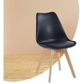thumbnail image 2 of Set de 4 Sillas Ellen de comedor u oficina color Negro, 2 of 8