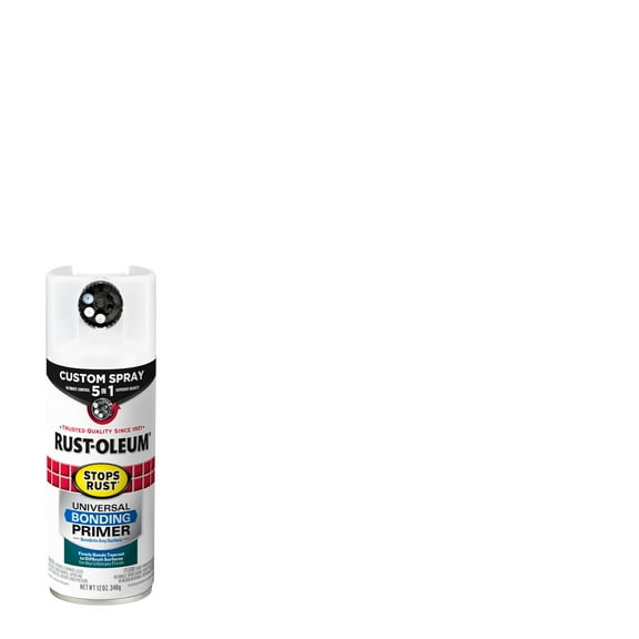 Rust-Oleum Stops Rust Custom 5-in-1 Flat White Universal Bonding Primer Spray-136441, 12 oz, 6 Pack