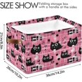 BESTKITTY Cute Cartoon Cats Storage Baskets Large Foldable Cube