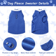 thumbnail image 4 of FloreceBien Chaleco polar elástico para perro, suéter para perro, jersey cálido, chaqueta de forro polar para perro con anillo de correa, chaqueta para cachorro, cálida y suave, 4 of 5