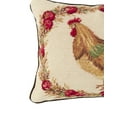 thumbnail image 2 of Harvest Rooster Needlepoint Accent Pillow, 2 of 4
