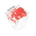 thumbnail image 3 of onlyliua para Interior/Exterior Moda para Damas Fruta Transparente Acrílico, 3 of 3