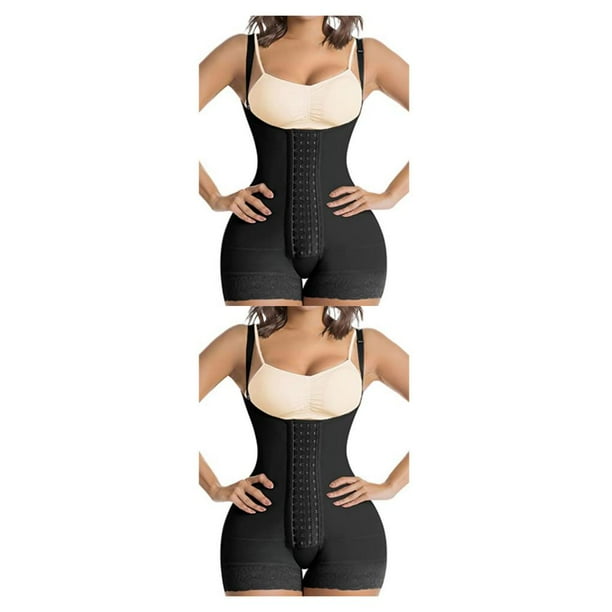 Entrenador de cintura Jumpingount para niñas Ajustable de alta compresión Negro S 2Conjunto