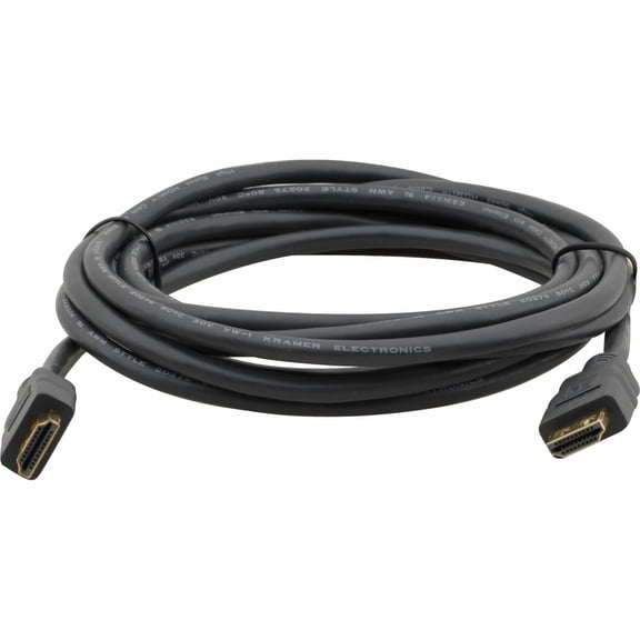 Kramer Electronics C-MHM/MHM Flexible High-Speed HDMI Cable with Ethernet, 2', Gray
