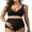 Black, variant on Sociala Womens Two Piece Maternity Swimsuit V Neck Bikini Sets Ruched Bathing Suits