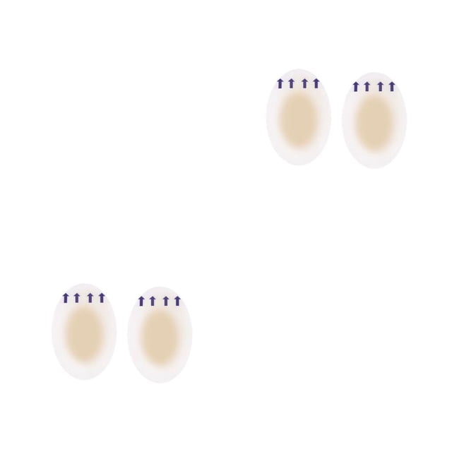 Minnieouse Almohadillas protectoras de Gel para el talón, 2 uds., pegatinas para calzado, cintas de piel resistentes al desgaste, parches de blíster para 37*55mm 2piezas Minnieouse CBP462290
