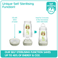 thumbnail image 2 of MAM Easy Start Anti Colic Bottle 4.5oz & Pacifier Set - Self-Sterilising - Newborn - 2 Piece Set - Ivory White - 0-2 months, 2 of 7