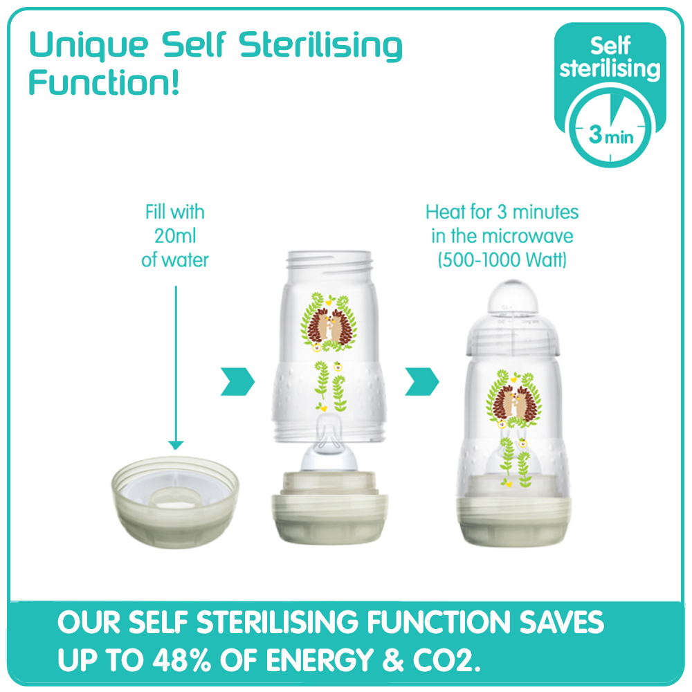 MAM Easy Start Anti-Colic Bottle & Pacifier Set, 4.5oz photo 2
