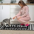 thumbnail image 7 of Framhouse Kitchen Rugs and Mats Set of 2, Black and White Buffalo Plaid Non-Slip Floor Mat for Home Kitchen Decor - 17x29 and 17x47 Inch, 7 of 7