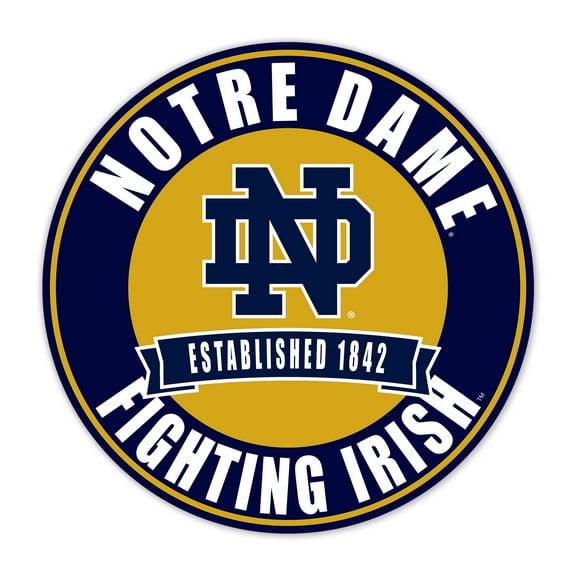Notre Dame Fighting Irish 24" Circle with Banner