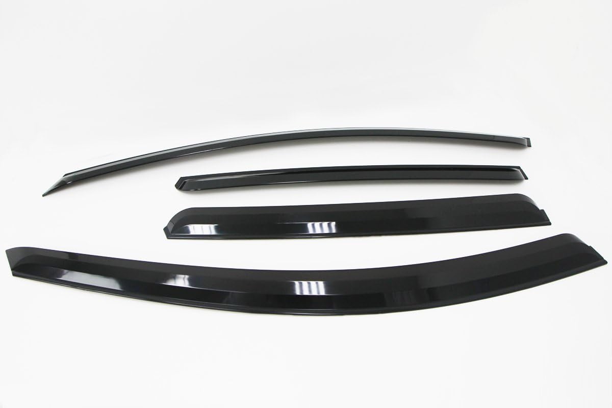 AUTOCLOVER Smoked Window Visor Deflector Sun Rain Vent Guard 4p compatible with 2012-2015 Captiva Sport