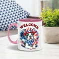 thumbnail image 4 of Boston Terrier Patriotic Welcome for 4Th of July Independence Day 11oz Accent Two-tone Mug Gentleman Dog Lover Gifts Coffee Tea Cup - 00010, 4 of 5