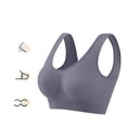 thumbnail image 3 of Gymayou 3-Pack Breathable Cool Liftup Air Bras Sports Bra Large Size Air Bra Comfortable Mesh Sports Bra for Women Blue S, 3 of 6