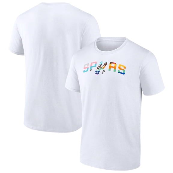 Men's White San Antonio Spurs Pride T-Shirt