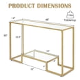 thumbnail image 3 of Costway 48" 2-Tier Console Entryway Behind Couch Table for Living Room Hallway, 3 of 10