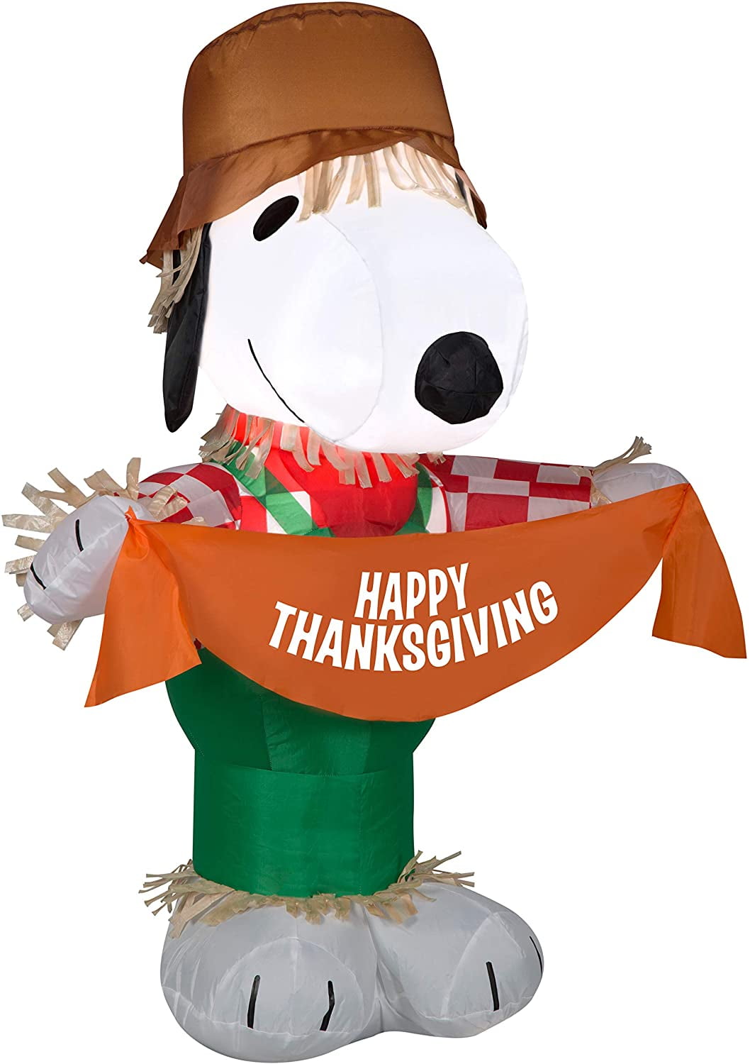 Gemmy 3.5' Airblown Inflatable Snoopy as Scarecrow (Peanuts) Walmart