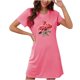 thumbnail image 1 of Camisón corto de talla grande para mujer, camisón de manga corta con estampado de pecho a la moda, camisón para mujer, 1 of 2