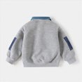thumbnail image 4 of 4-5 Years Toddler Boys Sweatshirt Casual Patch Shirt Collar Pullover Sweatshirt Fashion Fall Winter Clothes For Boys 12 18 24 Months 2t 3t 4t 5t 6t 7t Toddler Kids, 4 of 5