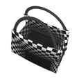 thumbnail image 4 of Kuqiui Lunch Bag for Women/Men,Waterproof Reusable Portable Lunch Tote,Lunch Box Bag.Thermal Cooler Bag Ideal for Work/Party/Travel/Picnic (3d Black and White Checkerboard Tunnel ), 4 of 8
