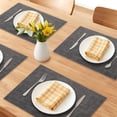 thumbnail image 2 of Unique Bargains 6pcs Stylish Faux Leather Placemats Gray 16.9"x11.8", 2 of 6