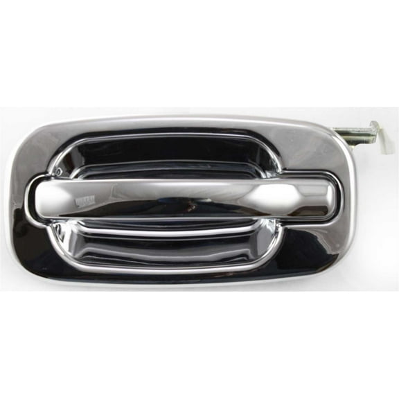 Replacement C491362 Exterior Door Handle Compatible with 2002-2006 Cadillac Escalade Chevrolet Avalanche 1500 Rear, Left Driver Chrome