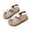 Beige, variant on Girls' Sandals Summer Bow Western Shoes Little Girls Baby Soft Bottom Beach Shoes,1.5-2 Years