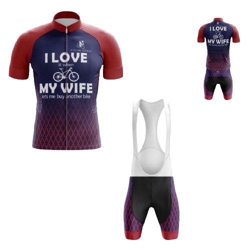 I Love My Wife Women's Cycling Kit - S