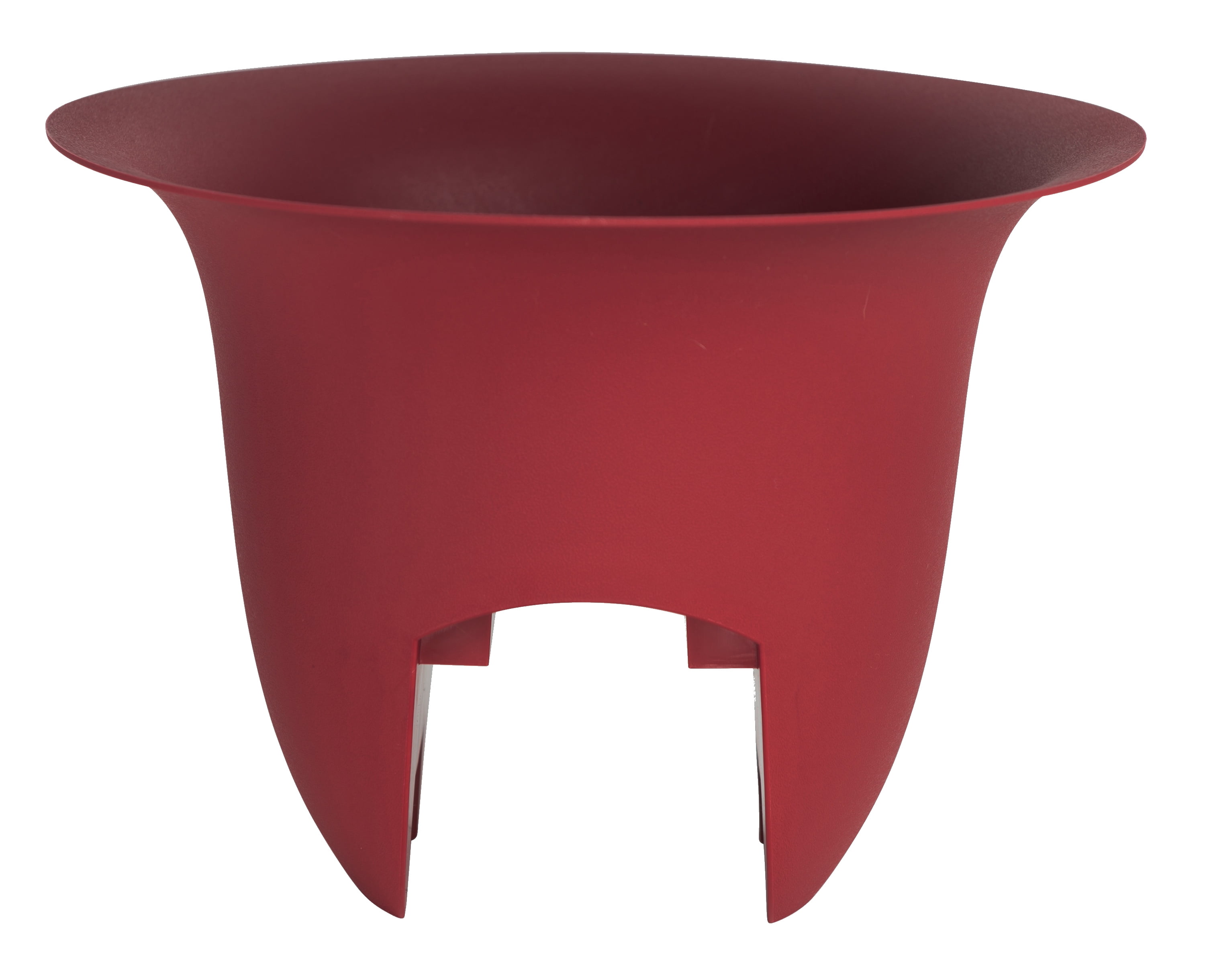 Bloem Modica Deck Rail Planter 12" Burnt Red