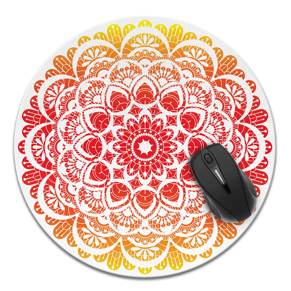Boho Style Textile 2.4G Wireless Mouse with Cute Pattern Design for All Laptops and Desktops with Nano Receiver