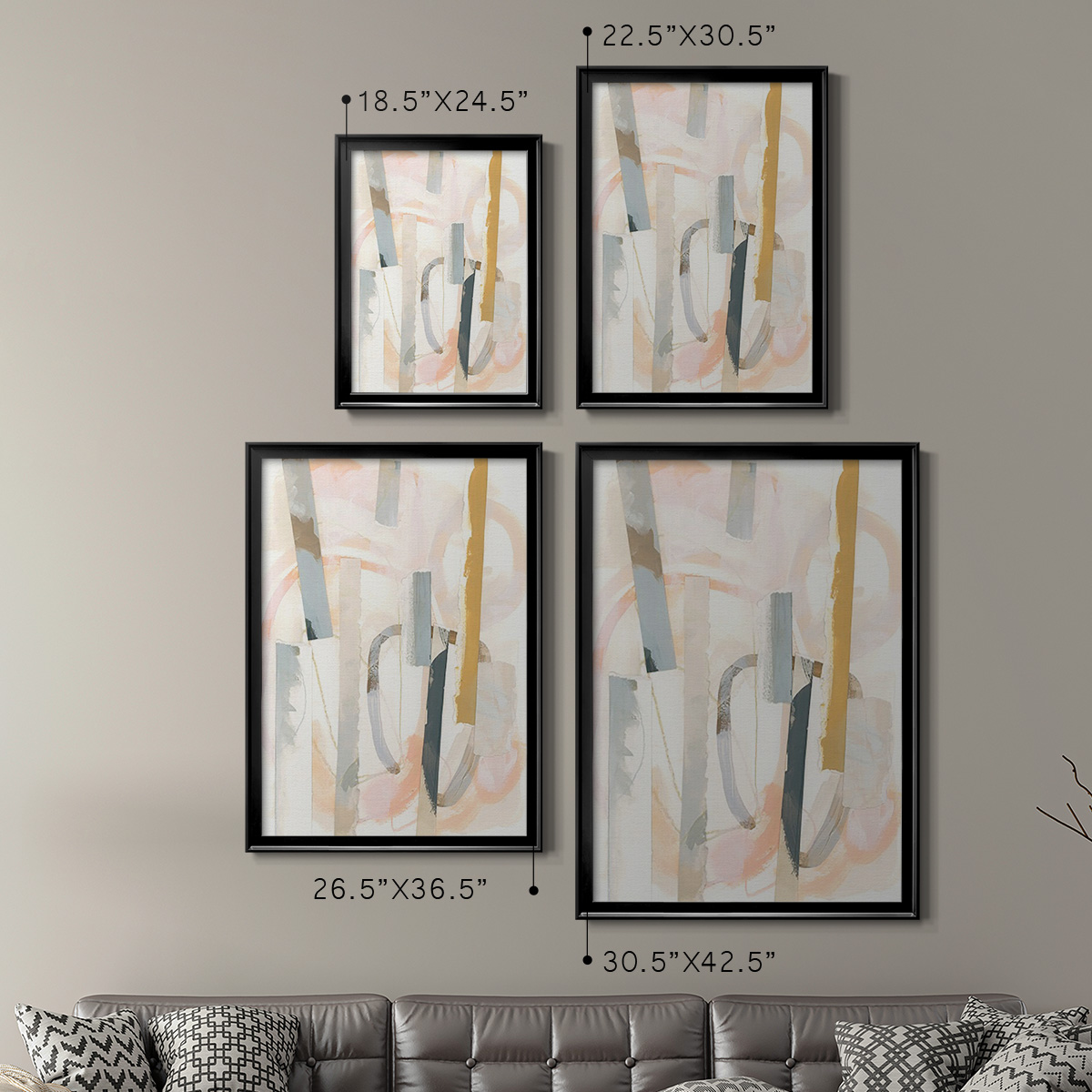 Melon Litmus IV Premium Framed Print, in Gold, Black, or Silver - Ready to Hang