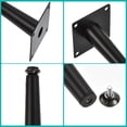 thumbnail image 4 of 4uds Metal muebles Pierna Reemplazo Unique Bargains 8 pulgadas Negro, 4 of 6