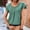 Green womens top dressy casual, variant on Wycnly Womens Tops Dressy Casual Fashion Button up Solid Comfy Lightweight Tunic Tees Shirts Summer Short Sleeve Crewneck Tops Plain Blouse Purple m