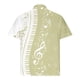 thumbnail image 4 of Camisas de Manga Larga para Hombres Impresos Girar Hacia Abajo Botones de Cuello Lateral Dividido, Casual Blusa de Manga Corta, 4 of 5