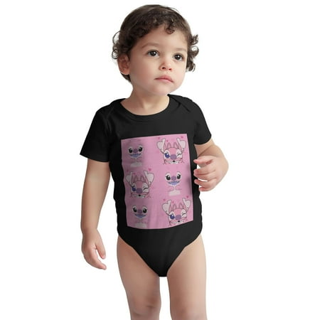 

Anime Lilo and Stitch Baby Bodysuit 6-12 Months Height 66-72cm Short Sleeve Newborn Infant One Piece Jumpsuits Summer Outfits boys Girl Romper Clothing Party Kawaii 88