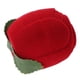 thumbnail image 5 of Caja de anillos flocada con forma de rosa roja, portátil, para guardar aretes, collares, anillos y regalos., 5 of 14