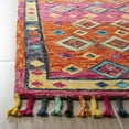 thumbnail image 3 of SAFAVIEH Aspen Jake Southwestern Wool Runner Rug, Orange/Fuchsia, 2'3" x 8', 3 of 5