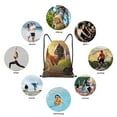 thumbnail image 6 of Wukai Country Farm Morning Rooster Drawstring Backpack Bag Sport Gym Sackpack Large Size String Backpack Cinch for Women Men-Small, 6 of 6