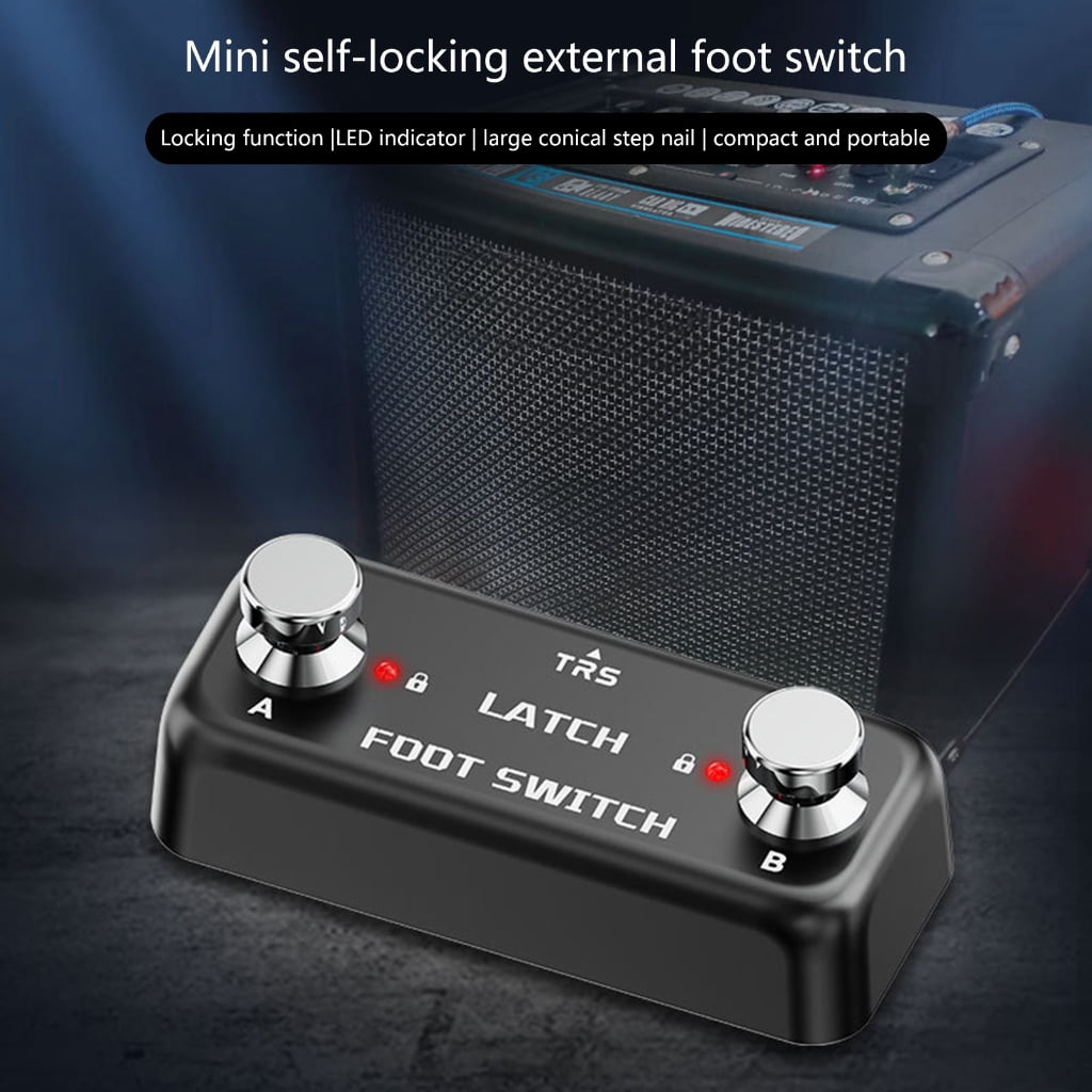 Digital Reverbs Guitar Pedal Double Pedal External Foot Switches Step Nail
