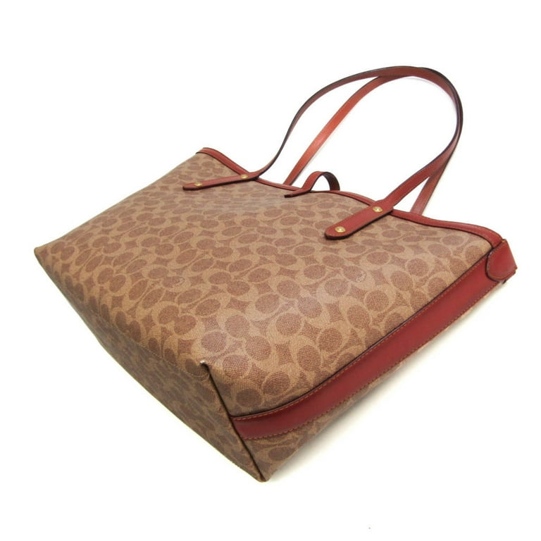 Coach signature canvas market tote cheap