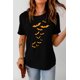 thumbnail image 4 of ABPHQTO Camiseta gráfica con cuello redondo y estampado gráfico de murciélago negro para mujer, 4 of 5