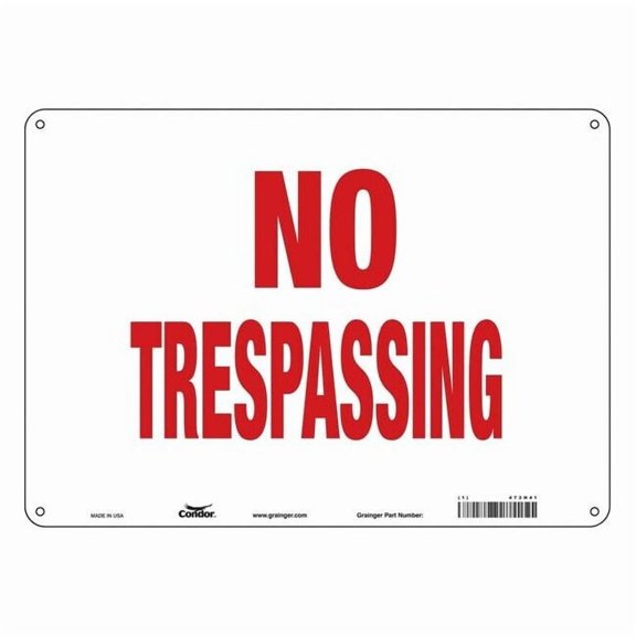 Safety Sign, 10 in Height, 14 in Width, Polyethylene, Horizontal Rectangle, English, 473H41