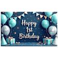 thumbnail image 7 of Balloon Decoration Happy 1st Birthday Banner Gift Box Confetti Decorative Design for Birthday Celebration Kids Party Home Decoration, 7 of 7