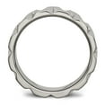 thumbnail image 2 of Titanium Satin and Polished 8mm Notched Band, 2 of 7