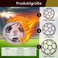 thumbnail image 2 of Langgg Unique Appearance Football Training PU Soccer Ball Four-layer And Proof Size 5 Machine-Stitched black, 2 of 6