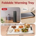 JPLZi Warming Tray With Adjustable Temperature 2024 New Foldable Food