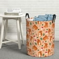 thumbnail image 6 of Sikiie Squirrel And Mushroom Print Round Dirty Clothes Basket, Waterproof Standing Foldable Storage Basket, for Laundry Room, Bedroom, Bathroom Storage-Medium, 6 of 6