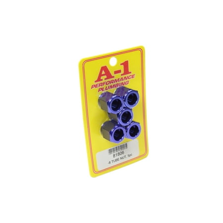 

#6 AN Aluminum Tube Nut 5pk